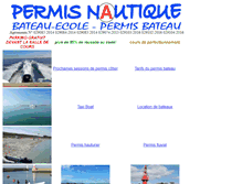 Tablet Screenshot of permis-nautique.com